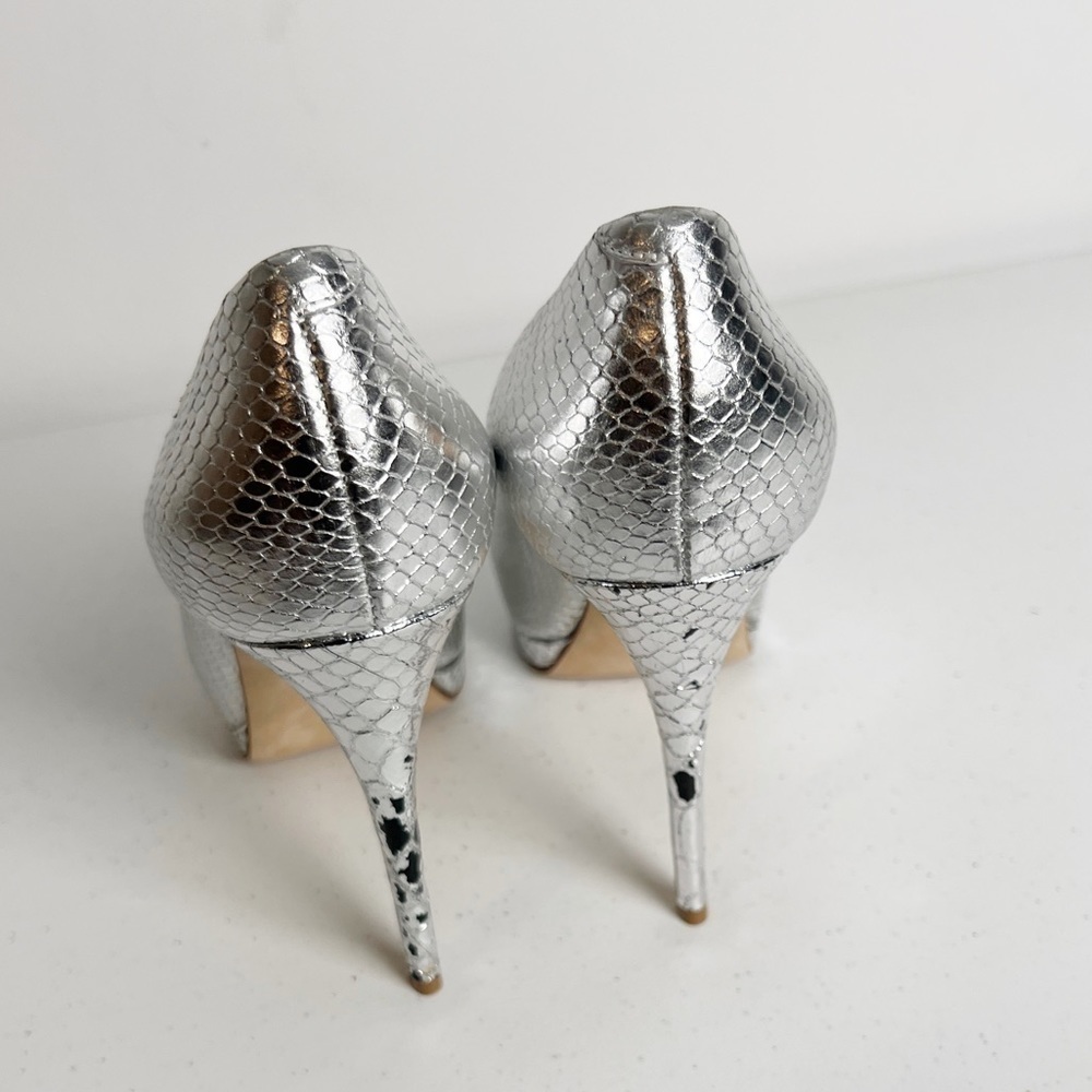 Giuseppe Zanotti Sharon metallic peep-toe pumps - Picture 5 of 10